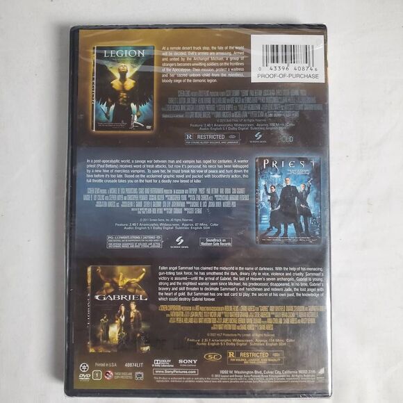 The Fallen Angel – 3-Movie Collection (DVD: Legion, Priest, Gabriel) - Picture 2 of 2